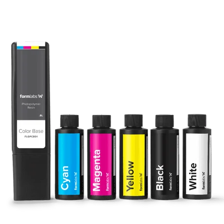 Formlabs set COLOR KIT (Base, pigments C+M+Y+K+W,, recipe book)