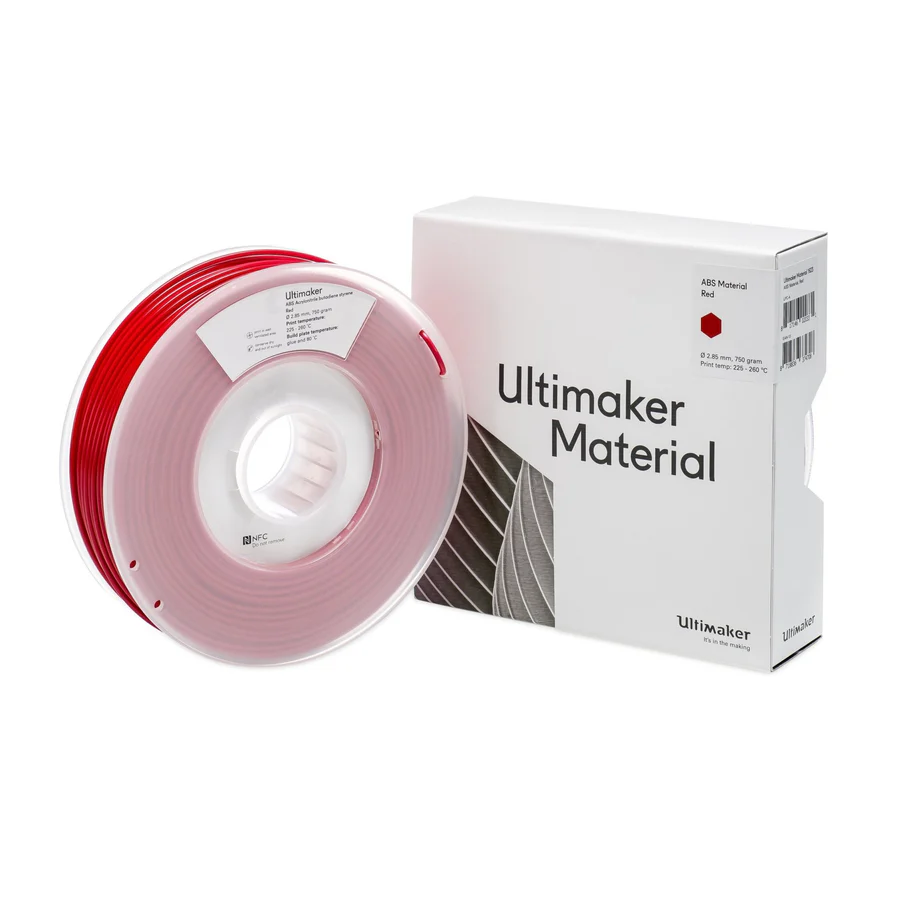 Ultimaker filament ABS Red M2560 2.85mm 750gr