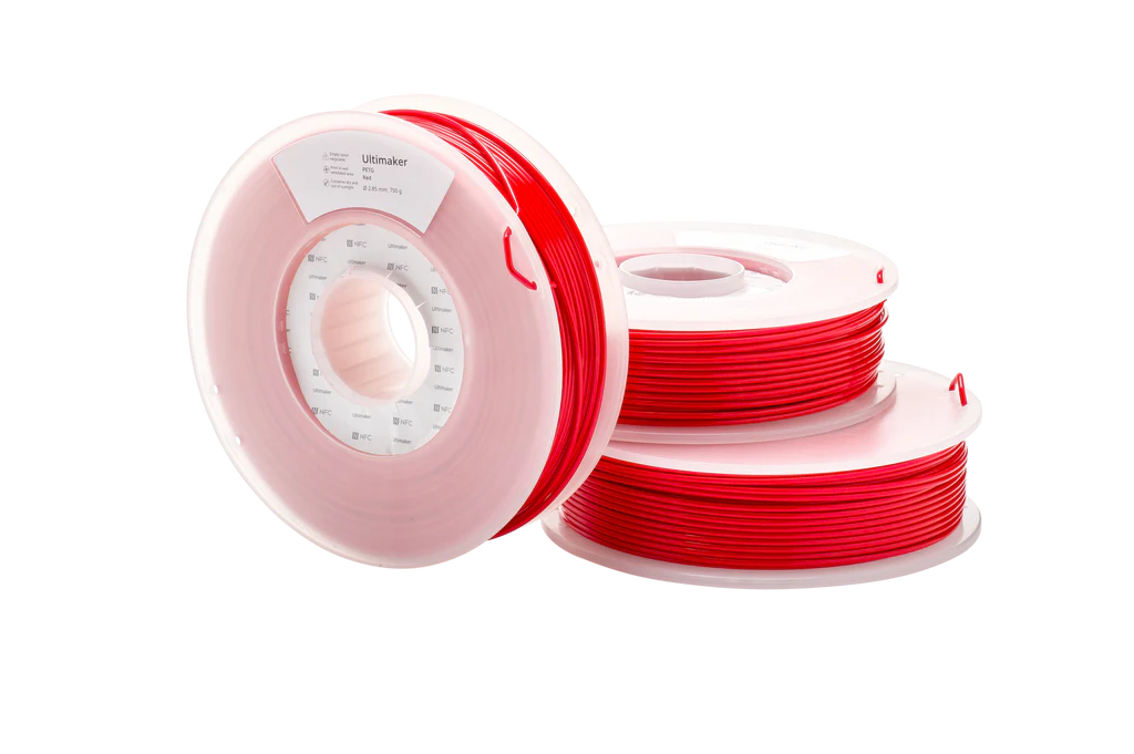 Filament Ultimaker PETG Red Translucent packaged 2.85mm 750gr