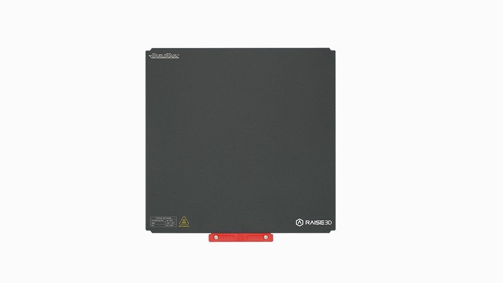 Raise3D Build Plate with Handle and Buildtak Printing Surface (Pro3 HS Series and Pro3 Series Only)