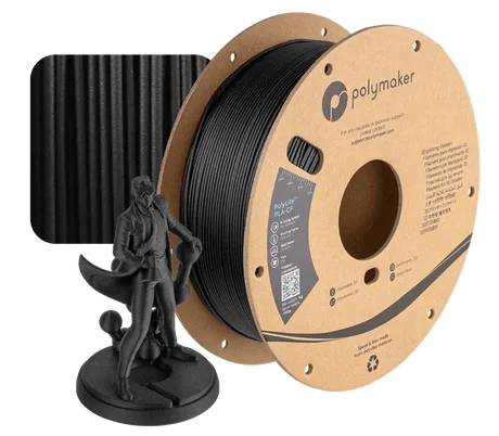 Polymaker - PolyLite PLA+CF – Черно