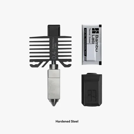 Bambu Lab - P1 / X1 Series Hotend with 0.4mm Stainless Steel Nozzle - FAH002-N-1