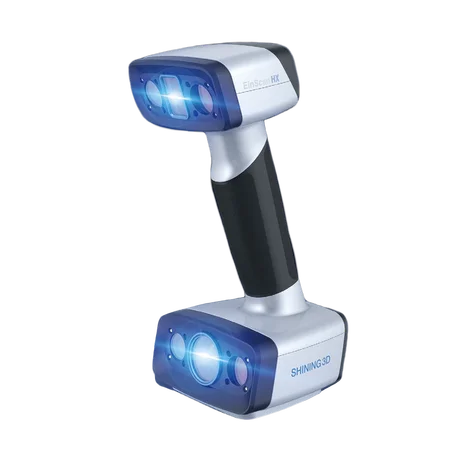 3D скенер, Einscan HX, преносим с хибриден син лазер и LED източник на светлина 