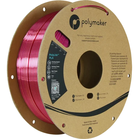 PolyLite Dual Silk PLA Banquet Gold Magenta, 1.75 mm / 1000 g 