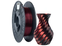 Филамент B2N PLA SILK Dual Color 1.75mm Red+Black 0.3kg
