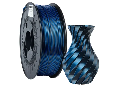 Filament B2N PLA SILK Dual Color 1.75mm Blue+Black 1kg