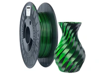 Филамент B2N PLA SILK Dual Color 1.75mm Green+Black 0.3kg