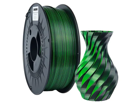 Filament B2N PLA SILK Dual Color 1.75mm Green+Black 1kg