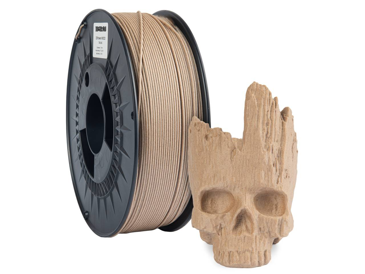 Филамент B2N Special Filament PLA WOODFILL Natural 1.75mm 1kg