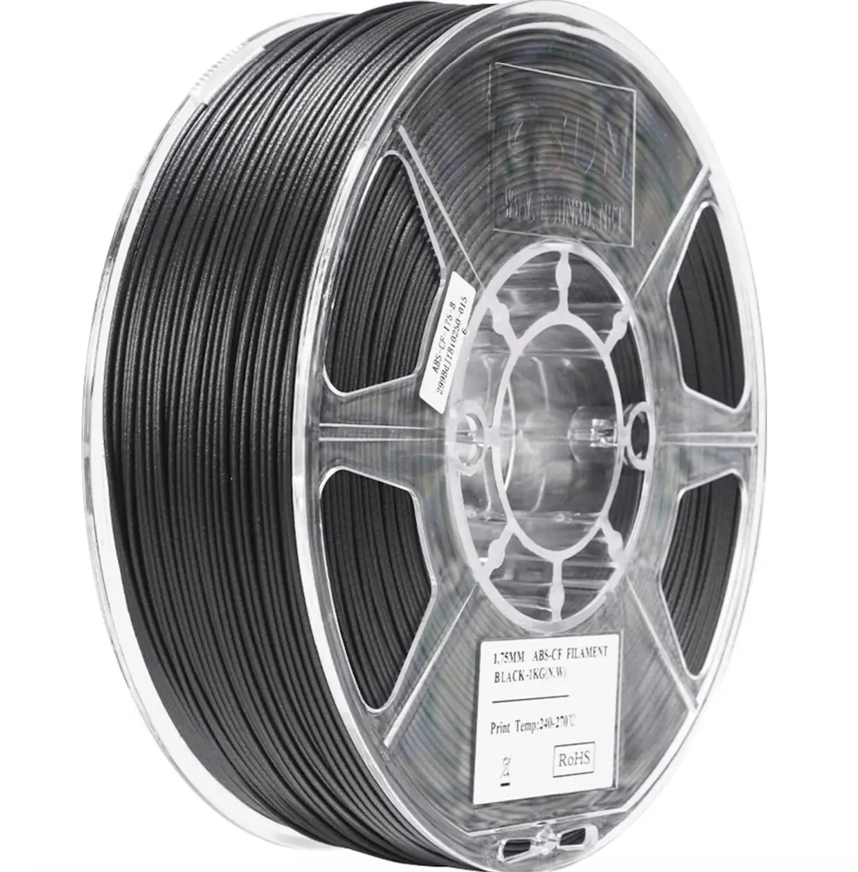 eSun ABS-CF Black, 1.75 mm, 1 kg
