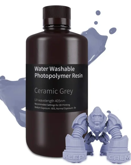  Elegoo Water Washable Resin Ceramic Grey, 1 kg