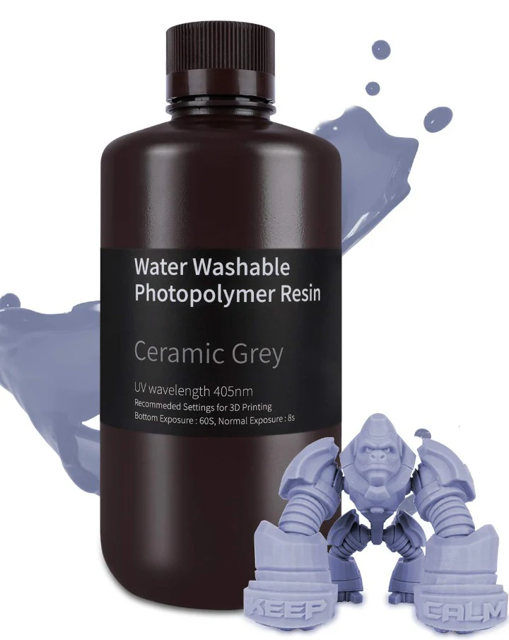  Elegoo Water Washable Resin Ceramic Grey, 1 kg