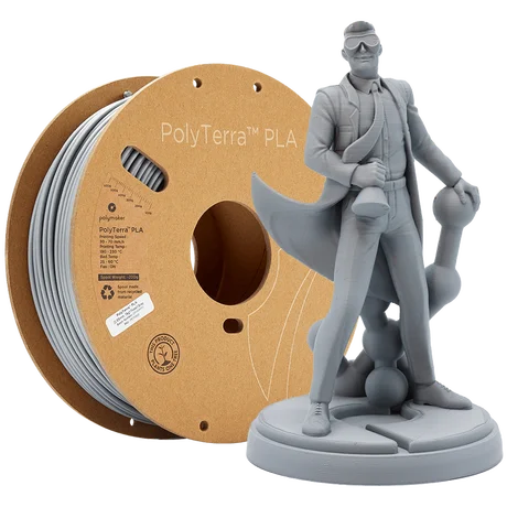 PolyTerra PLA Фосилно Сиво 1000g Polymaker