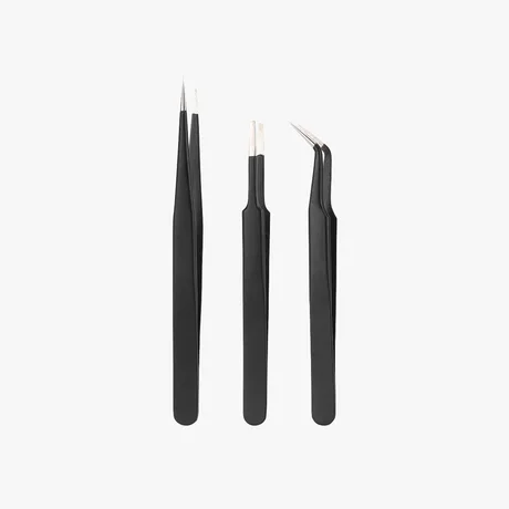 Maker's Supply ESD Stainless Steel Tweezers Set